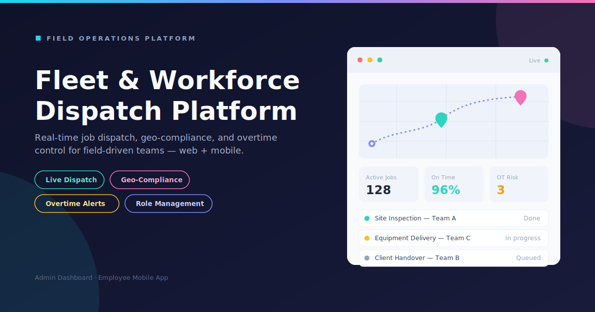 Fleet & Workforce Dispatch Platform