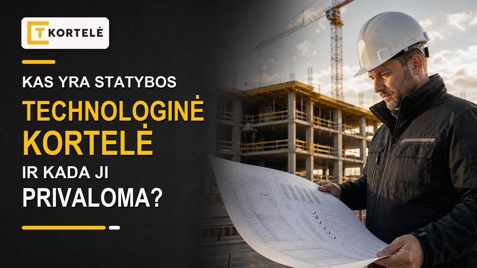 Kas yra statybos technologinė kortelė ir kada ji privaloma?