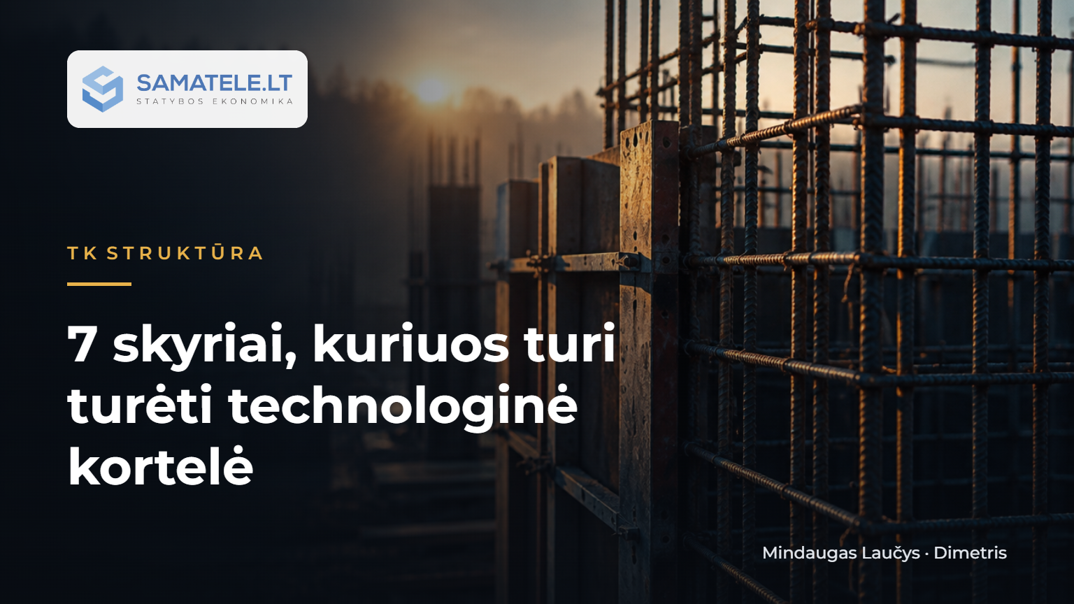 7 skyriai, kuriuos turi turėti technologinė kortelė