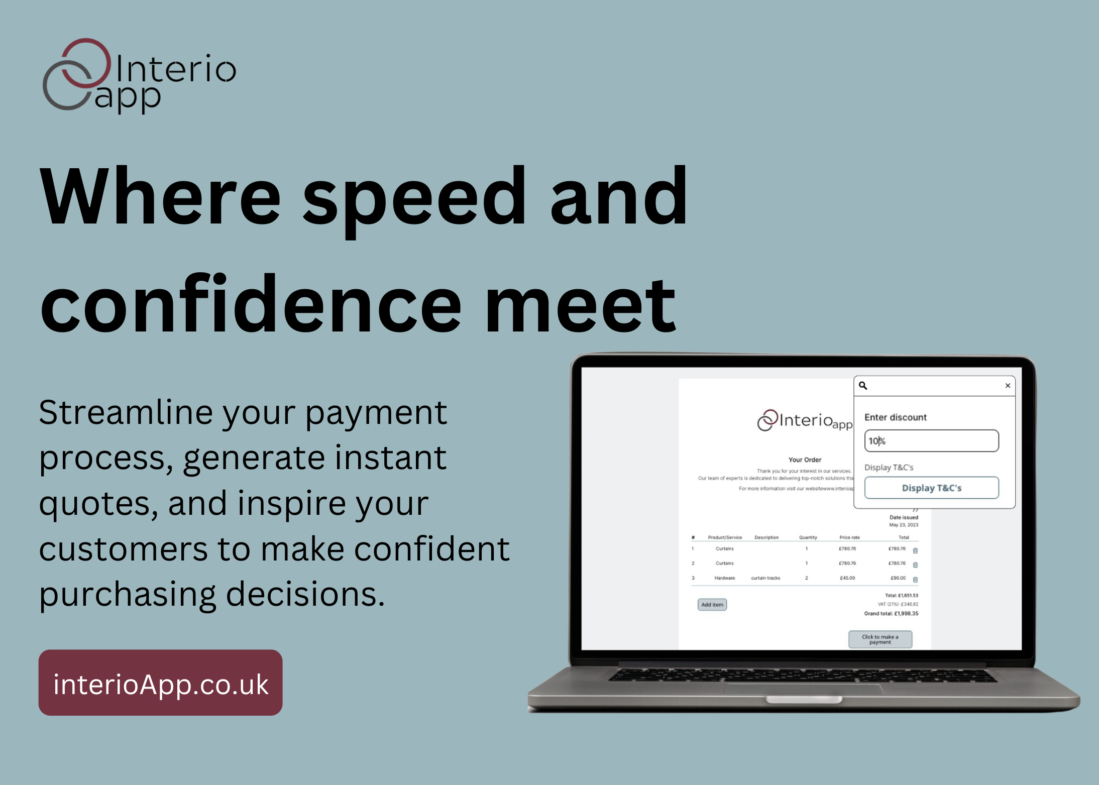 How does a UK curtain or blind retailer sell made-to-measure online?