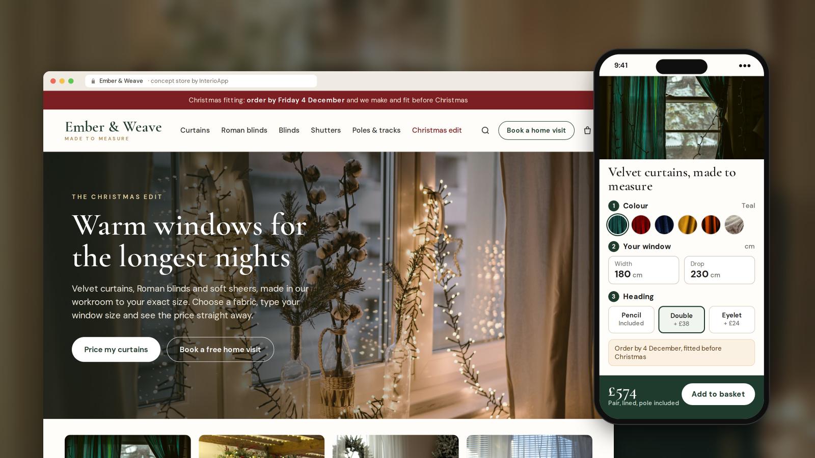 Is it too late to open an online curtain and blind shop for Christmas?
