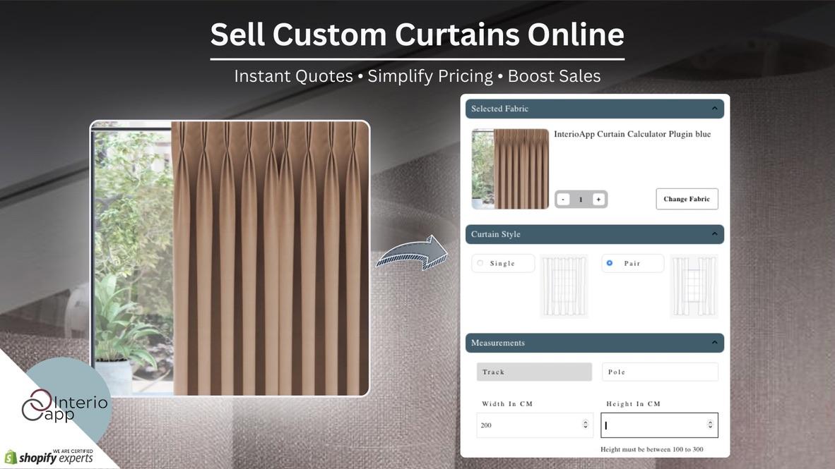 Curtain and Blind Calculator: a Shopify app for made-to-measure quoting