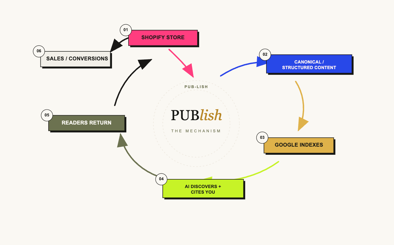 Build a Shopify store → run Ads → get traffic → make sales