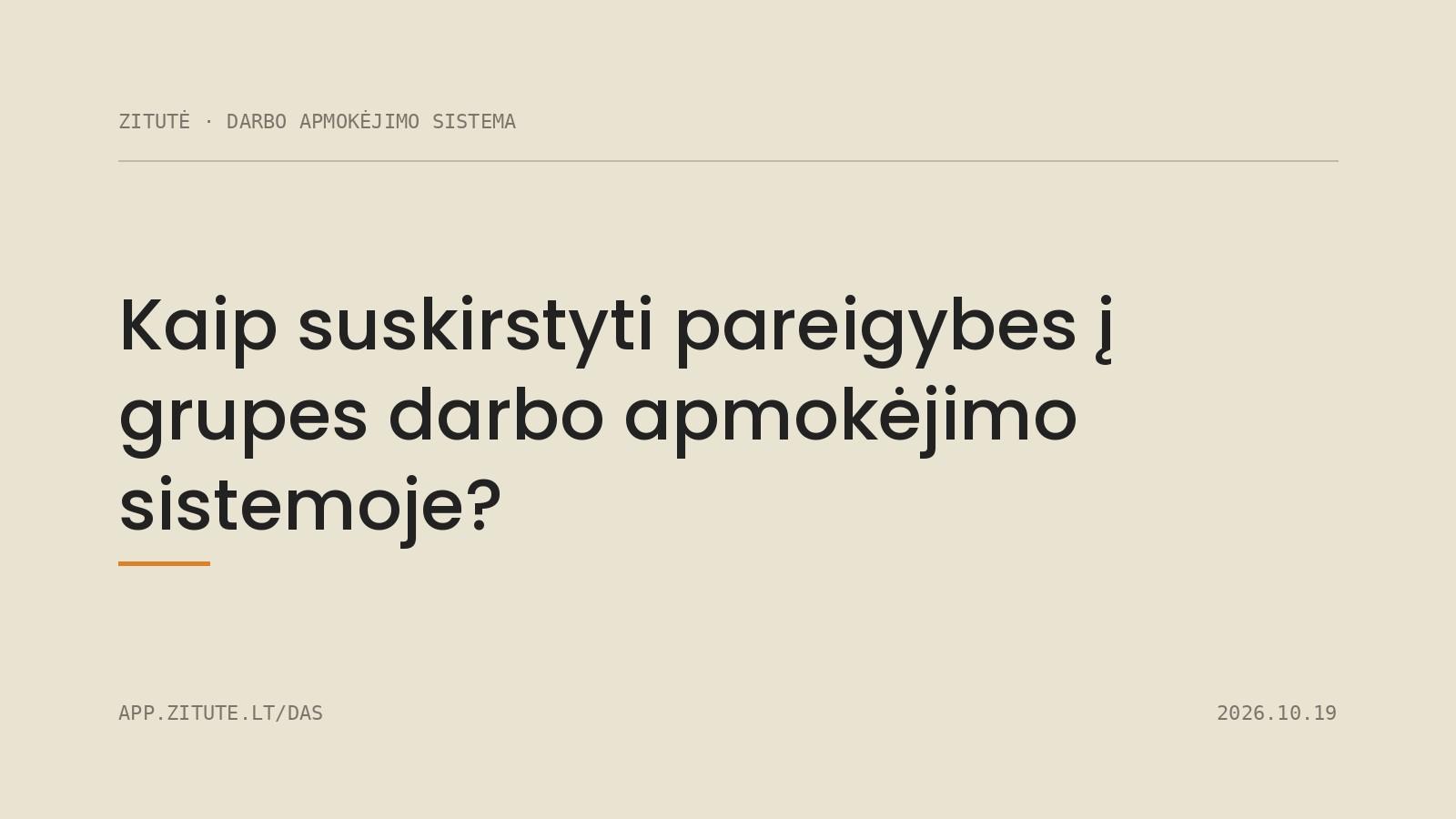 Kaip suskirstyti pareigybes į grupes darbo apmokėjimo sistemoje?