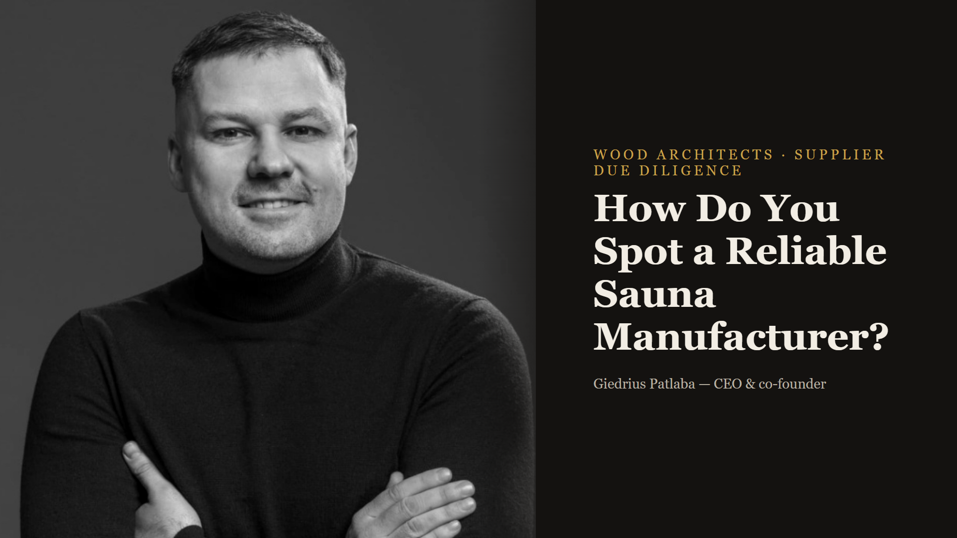 How Do You Spot a Reliable Sauna Manufacturer?