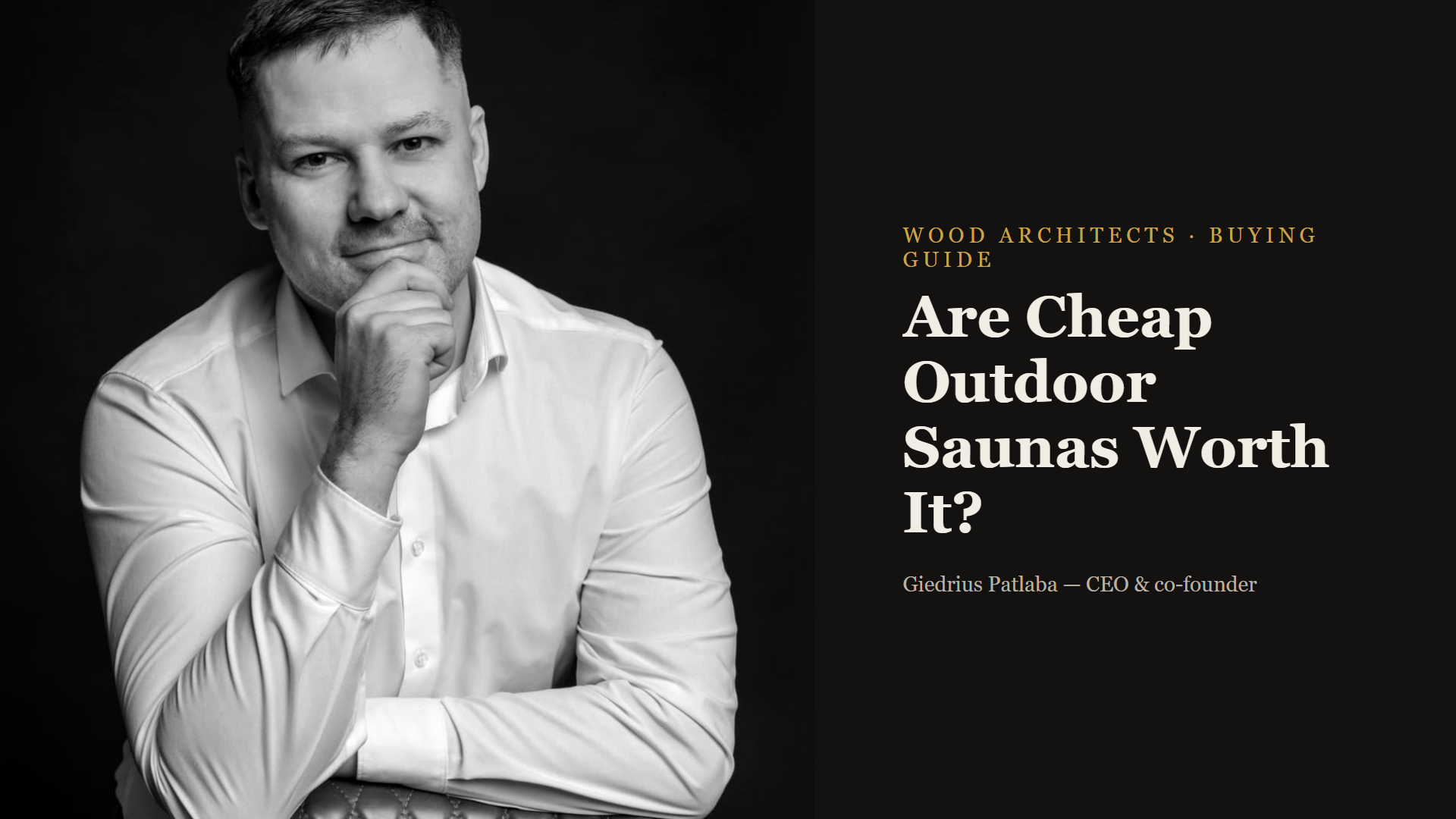 Are Cheap Outdoor Saunas Actually Worth It?