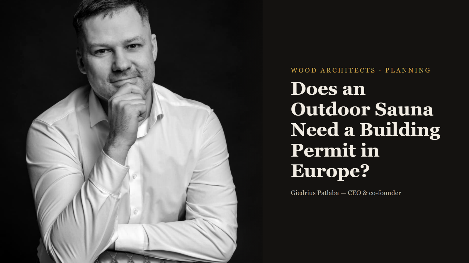 Does Your Outdoor Sauna Need a Building Permit in Europe?