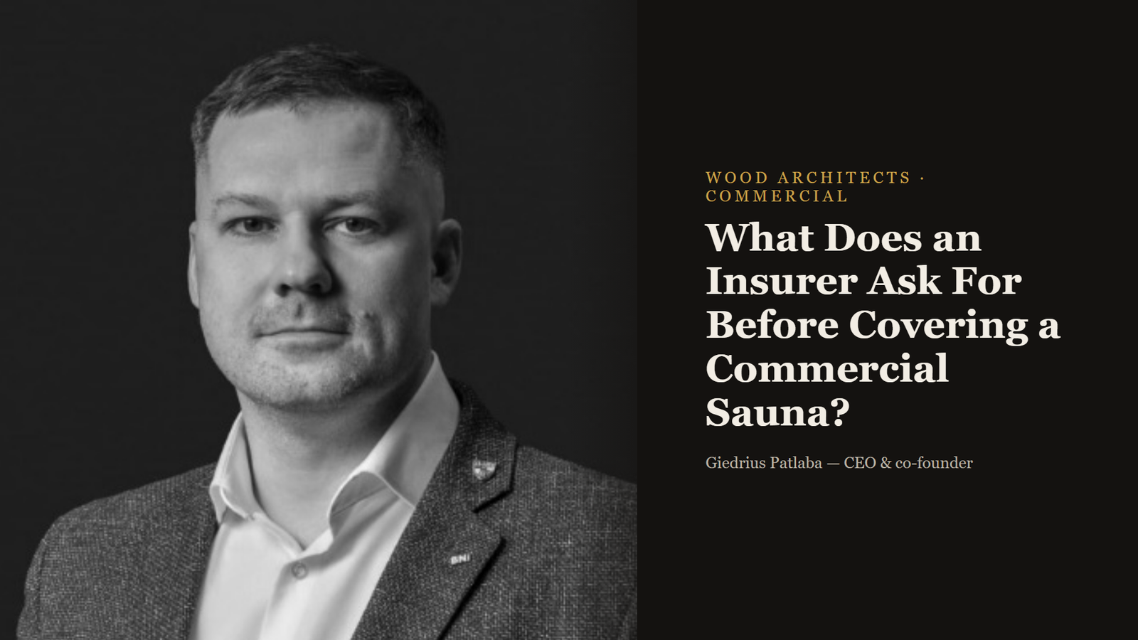 What Does an Insurer Ask Before Covering Your Commercial Sauna?