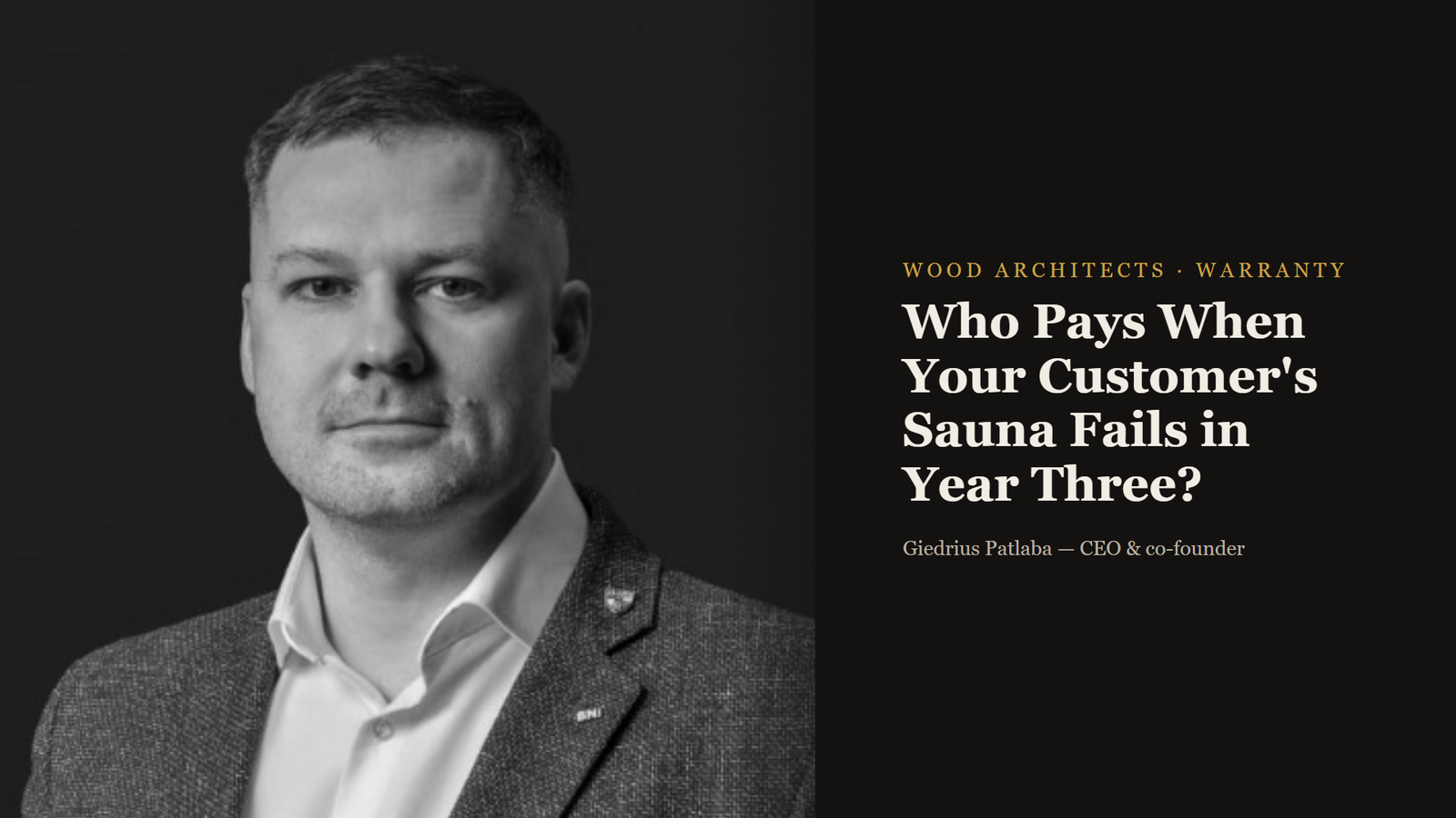 Who Pays When Your Customer's Sauna Fails in Year Three?