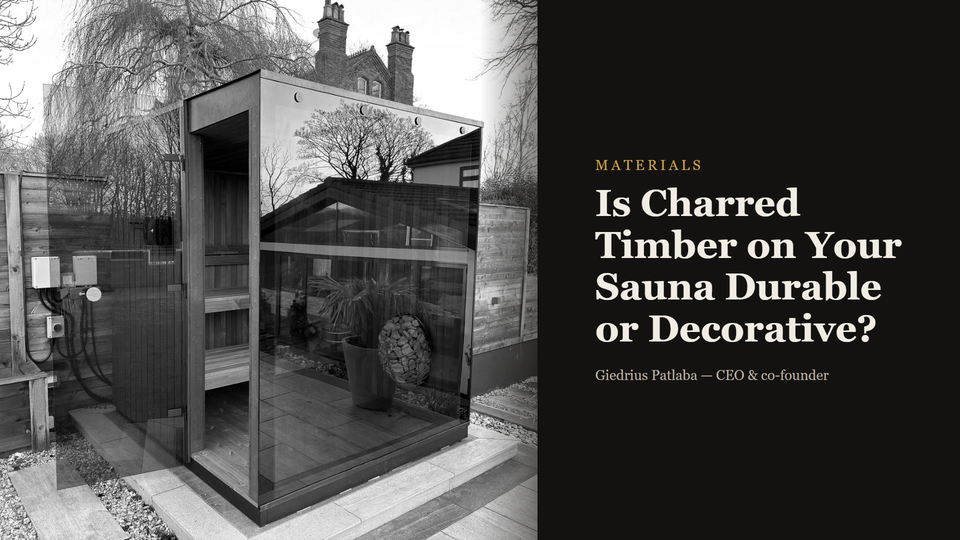 Is Charred Timber on Your Sauna Durable or Decorative?