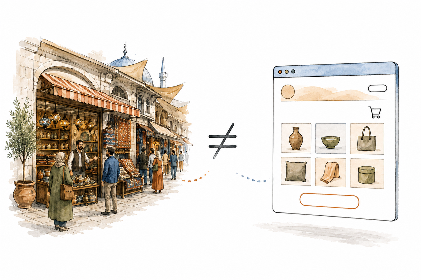 A website is easy to build. A business is not